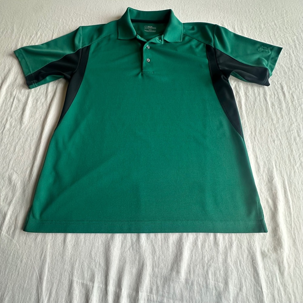 Nike Golf Dri-FIT Polo Shirt Mens Medium Green Short Sleeve Performance 602380‎